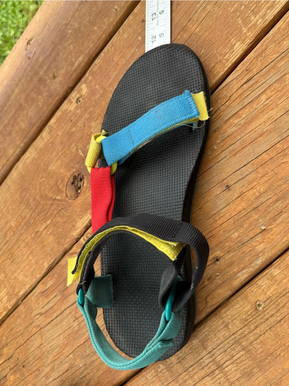 Teva classic retro 90's multicolor hook and loop strap sandal Men's 9